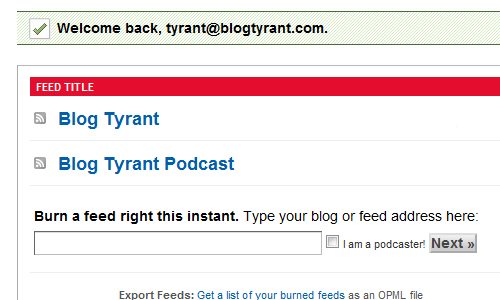 feedburner add podcast