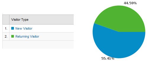 new vs returning visitors