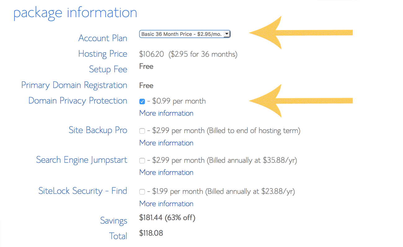 blog hosting wordpress setup