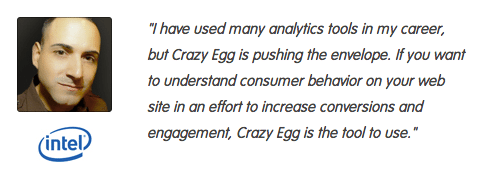 crazy egg testimonials