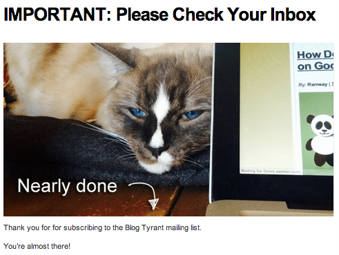 gato de correo electrónico