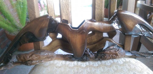 wooden nerf bow