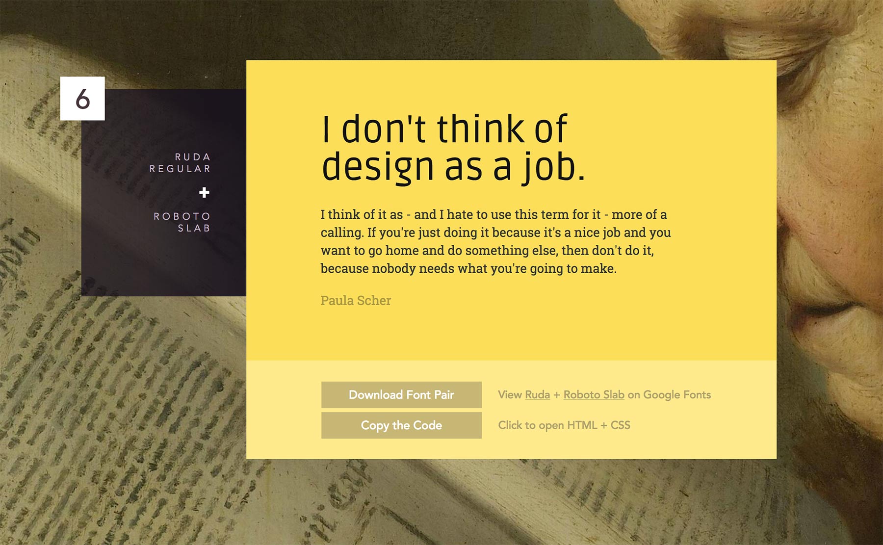 font pairing