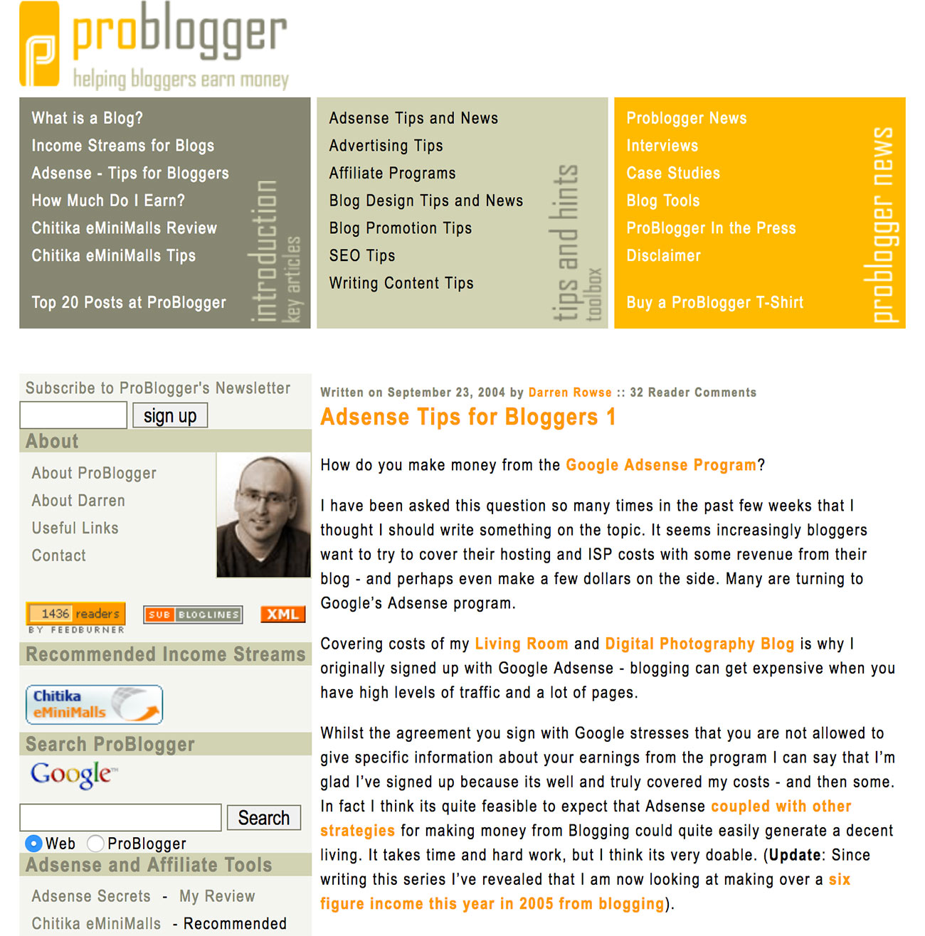 make money online problogger