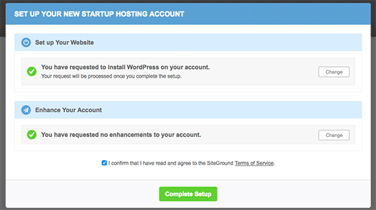 Install WordPress on Siteground