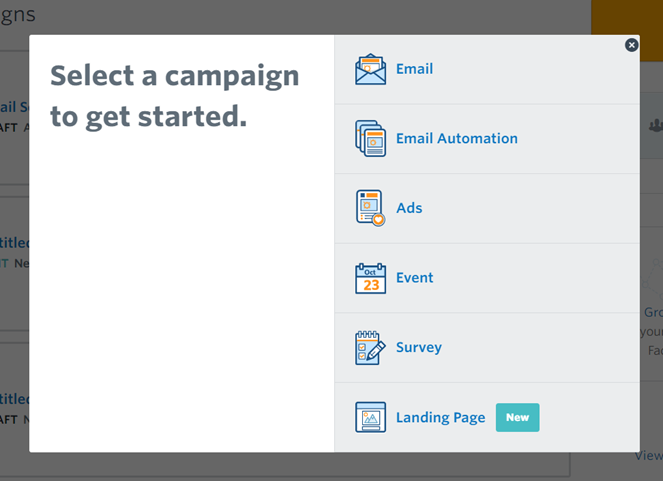 select email campaign - how to create an email newsletter