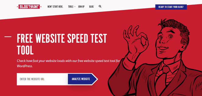 Blog Tyrant Website Speed Test Tool