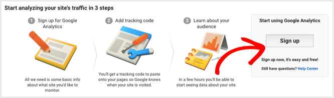 How to Install Google Analytics on Your WordPress Blog 6 sign up for google analytics