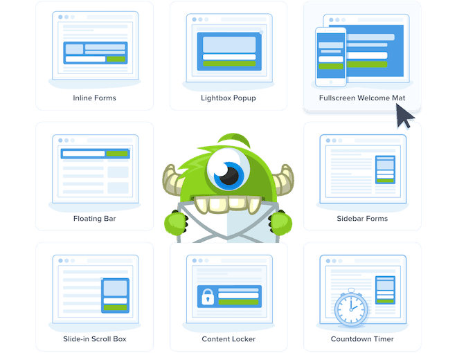 optinmonster campaign types
