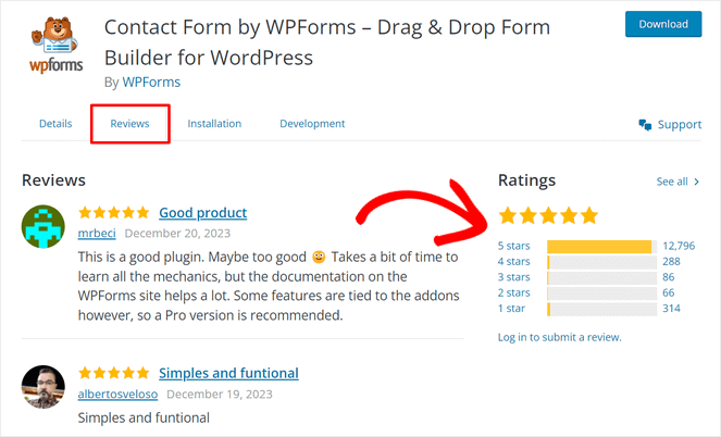 WPForms Reviews and Ratings