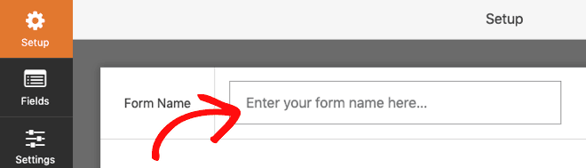 Enter your contact form name