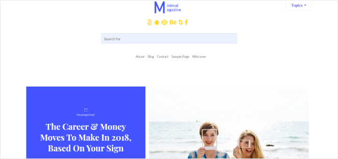 thème-blog-minimal-magazine-wordpress