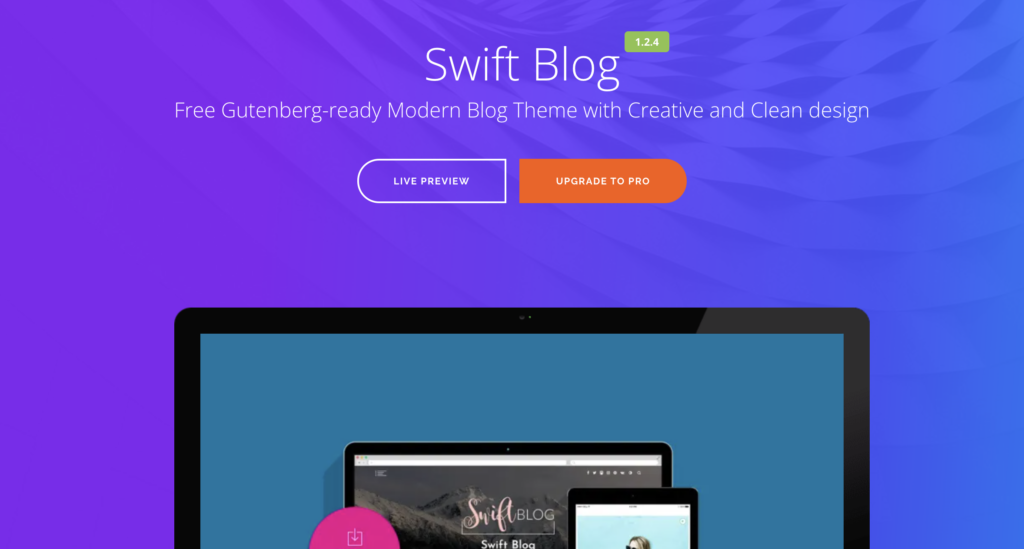 swift blog themes for wordpress.