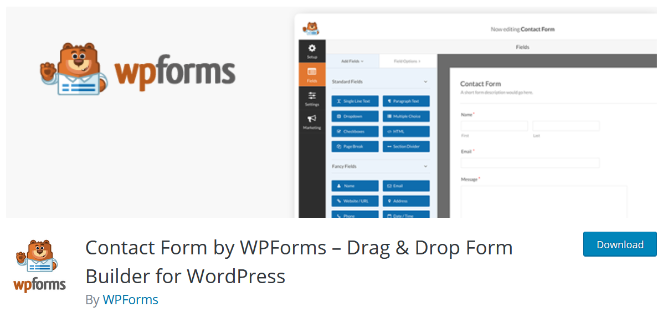 use wpforms para crear un formulario de contacto