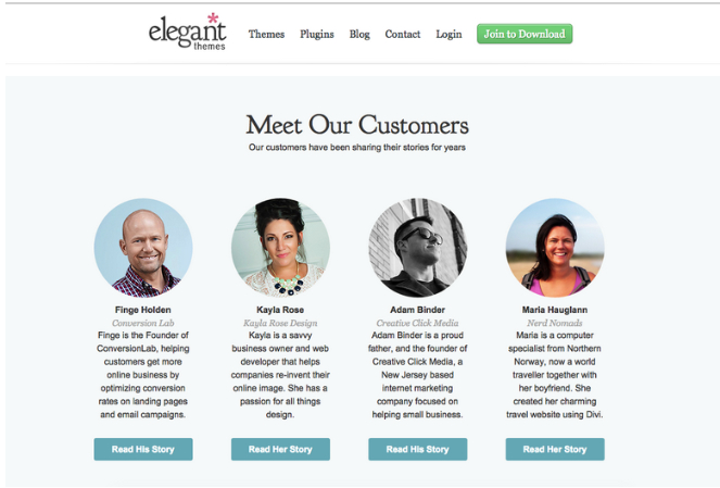 testimonial-page-elegant-themes