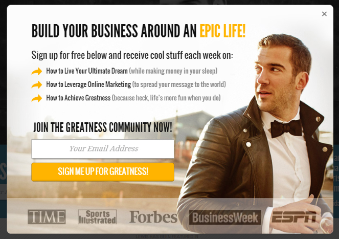 31-Point Email Marketing Checklist to Help You Get Big Results 5 optinmonster-popup-example