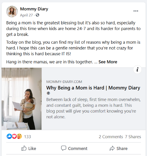 mommy-diary-facebook-post