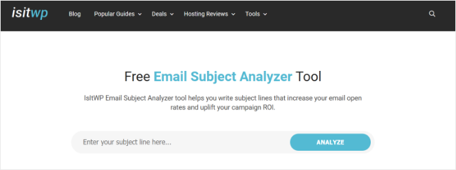 isitwp-email-subject-tool