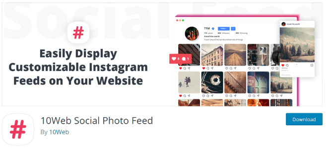 10Web Social Photo Feed