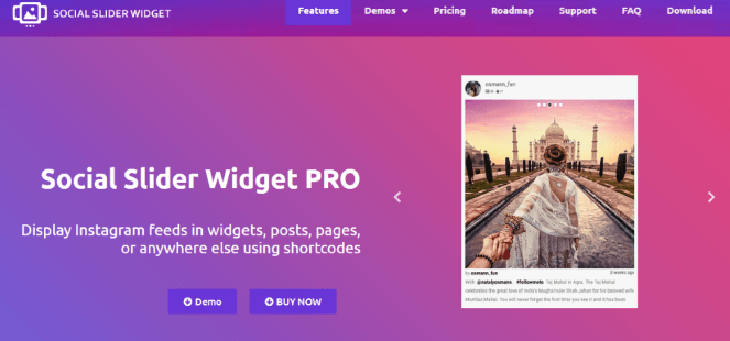 Social Slider Widget Pro