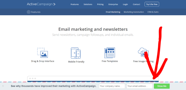 ActiveCampaign_OptinMonster_FloatingBar-1024x496-1 - Blog Tyrant floating bar newsletter signup example