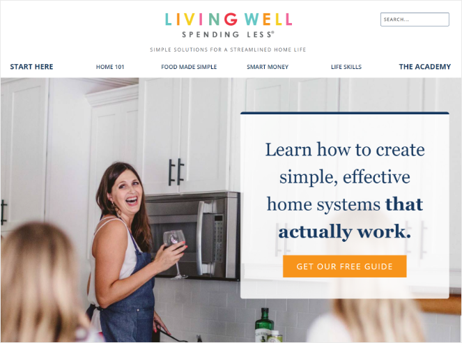 spending less living well - best blog examples