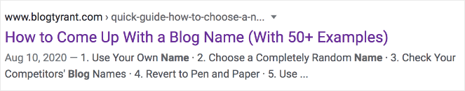 "How to Come Up With a Blog Name (With 50+ Examples) 