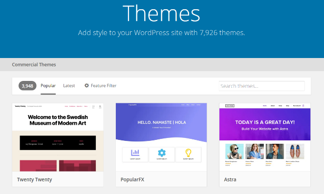 wordpress.org theme directory