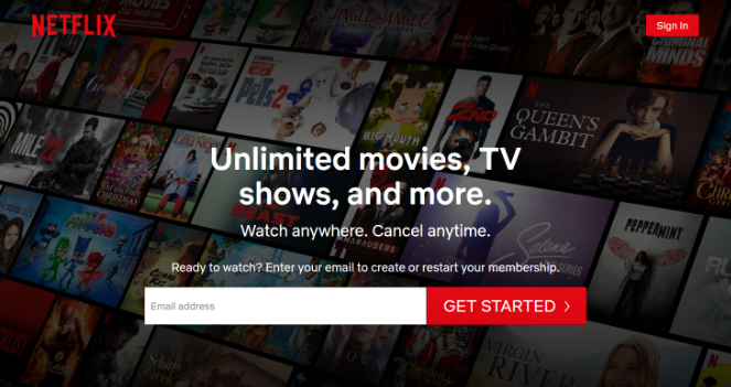 netflix-contrasting-colors-landing-page