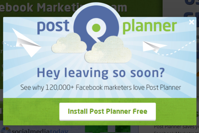 postplanner-downloadpopup - Blog Tyrant exit intent popup to recover abandoning visitors