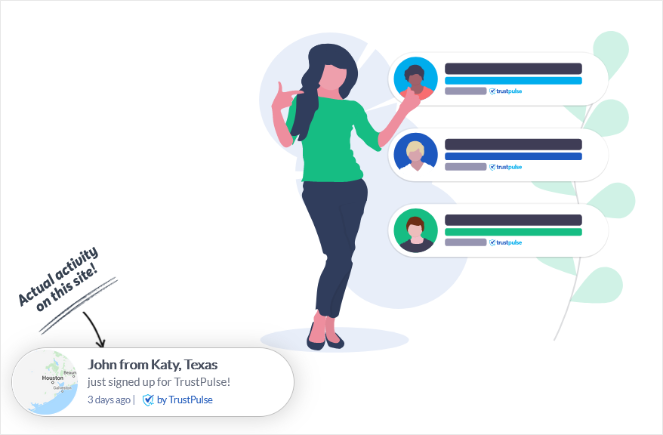 TrustPulse social proof notification - Blog Tyrant TrustPulse social proof notification