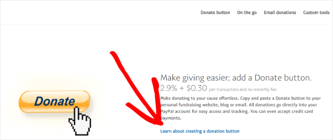 Create a donation button
