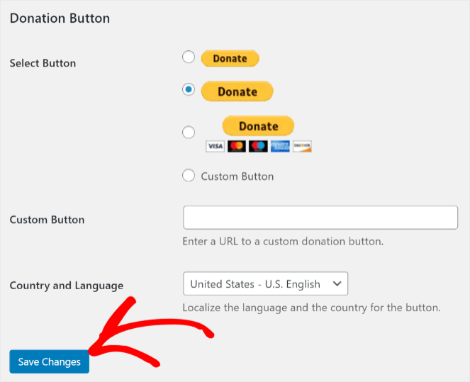 Save changes - add a paypal button
