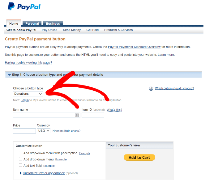 Paypal Donate Button Generator - Simple Tool to Donate Payment Button