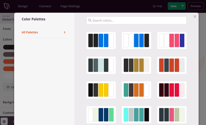 seedprod color palettes for design