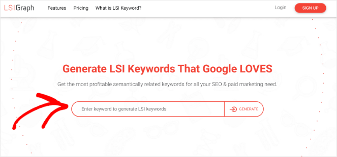 use LSIgraph to find related keywords