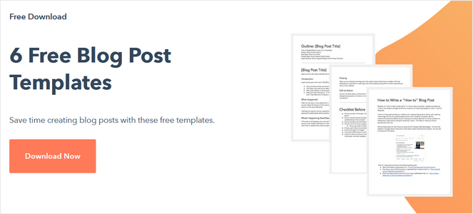 hubspot blog post templates lead magnet example