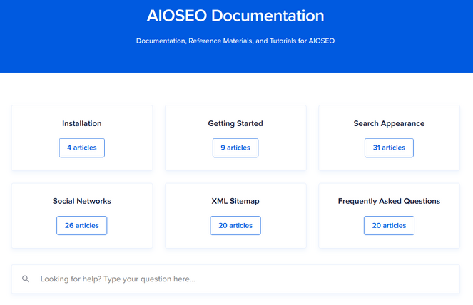 aioseo documentation