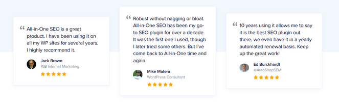 aioseo customer reviews