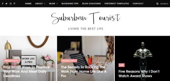 suburban tourist lifestyle blog ideas