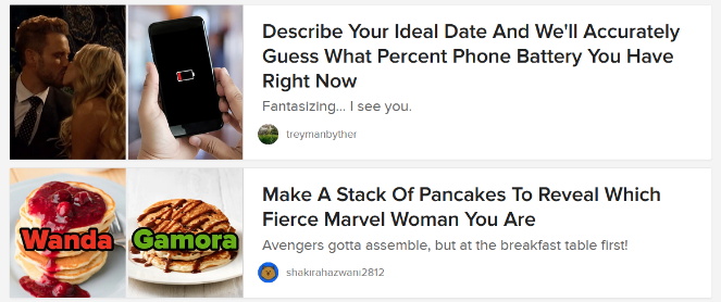 quiz de style buzzfeed