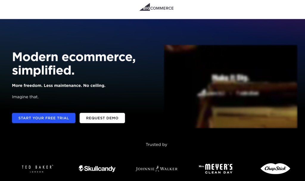 BigCommerce affiliate program.