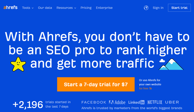 ahrefs link building tool