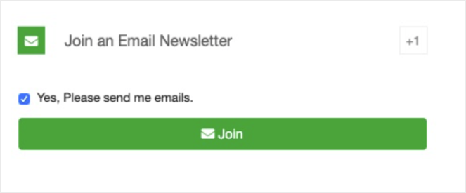 join email newsletter entry action rafflepress