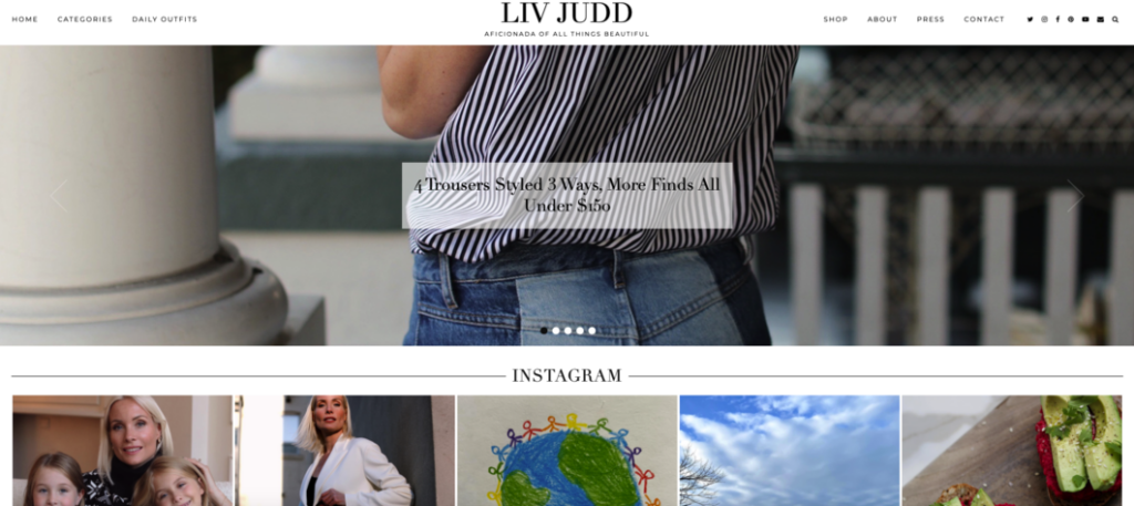 liv judd fashion blog examples