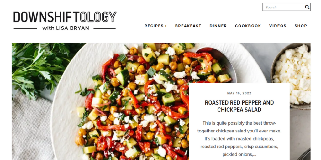 food blog design downshiftology