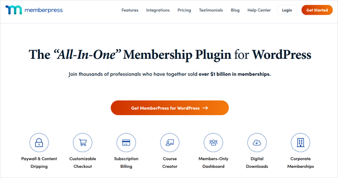 Complemento de membresía de MemberPress