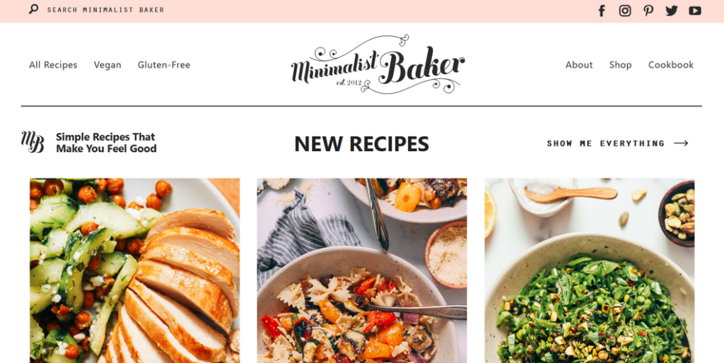 minimalist baker best food blogs