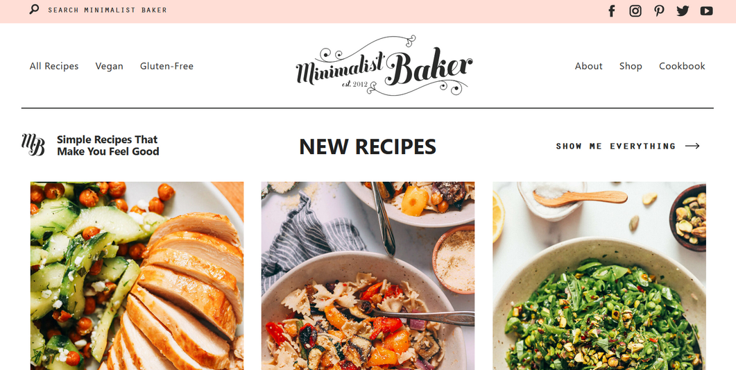 Food Blog Examples For Design Inspiration