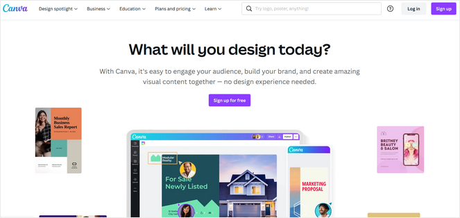 Canva free design tool